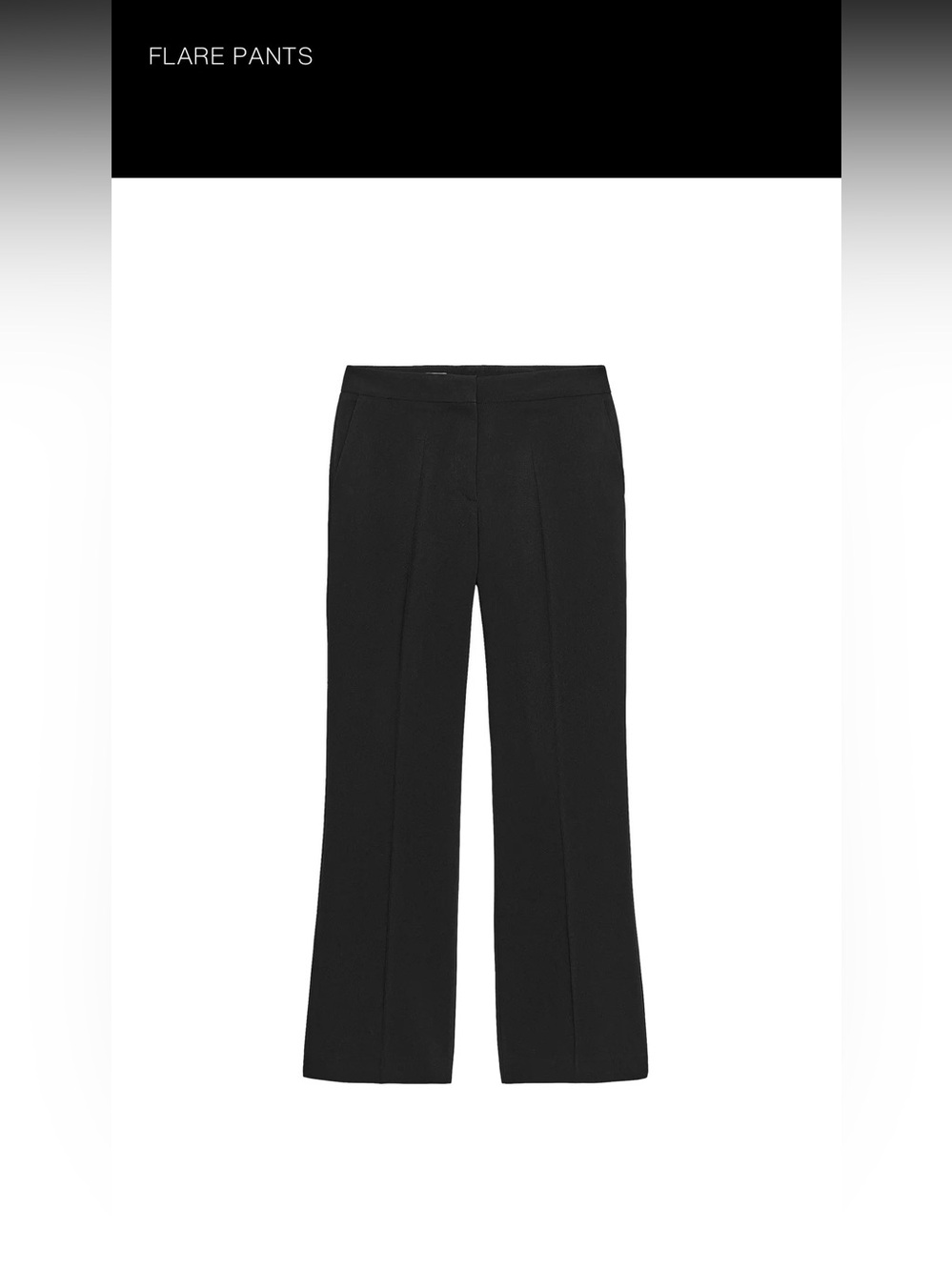 NWT Zara Flared Black Women's Dress Pants